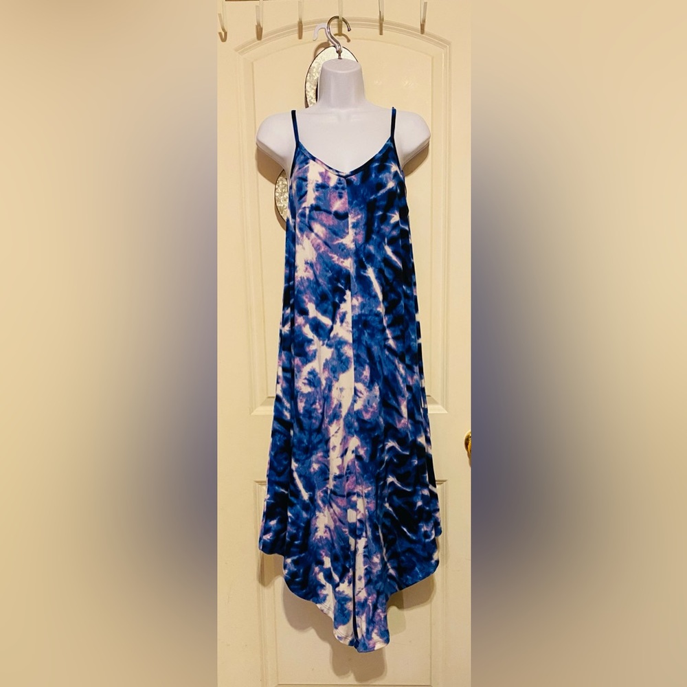 it’s blue tie dyed romper
